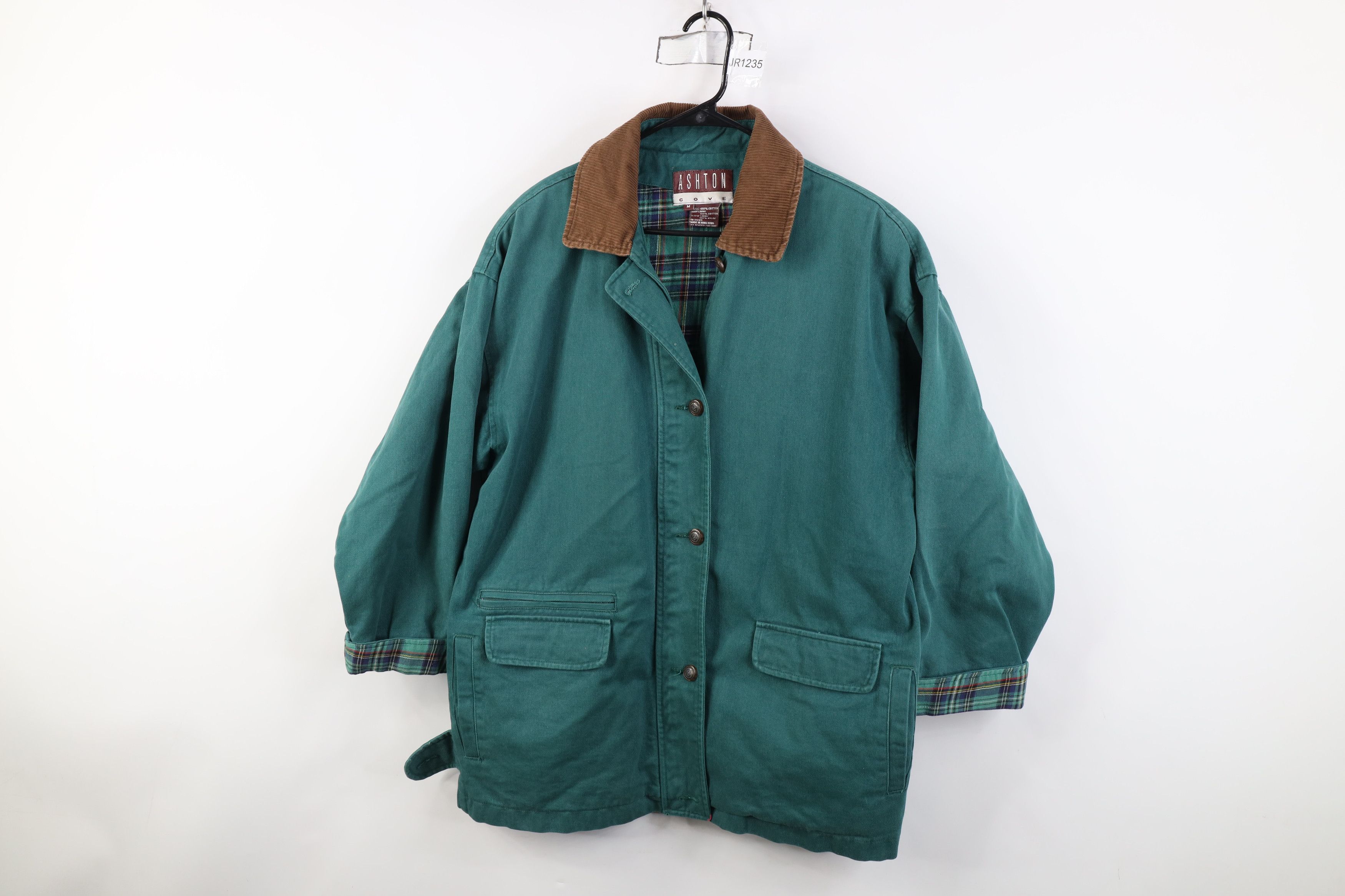 Vintage Vintage 90s Streetwear Lined Canvas Chore Barn Jacket Green Size M / US 6-8 / IT 42-44 - 1 Thumbnail