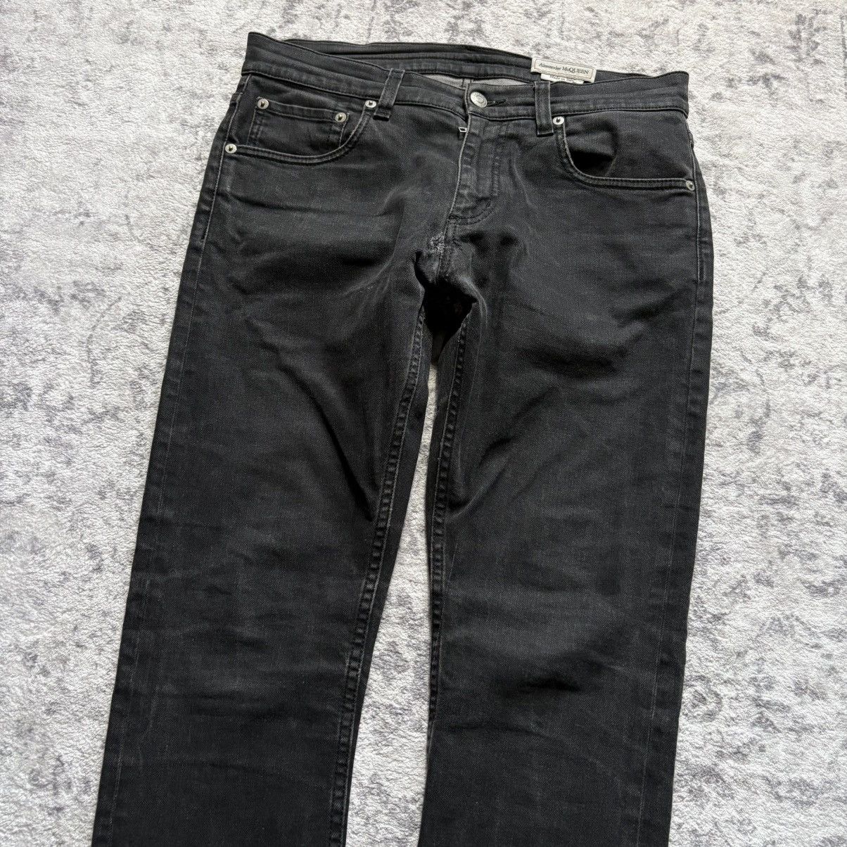 Alexander McQueen Alexander McQueen Studded Logo Branded Skinny Jeans Black Size US 30 / EU 46 - 3 Thumbnail
