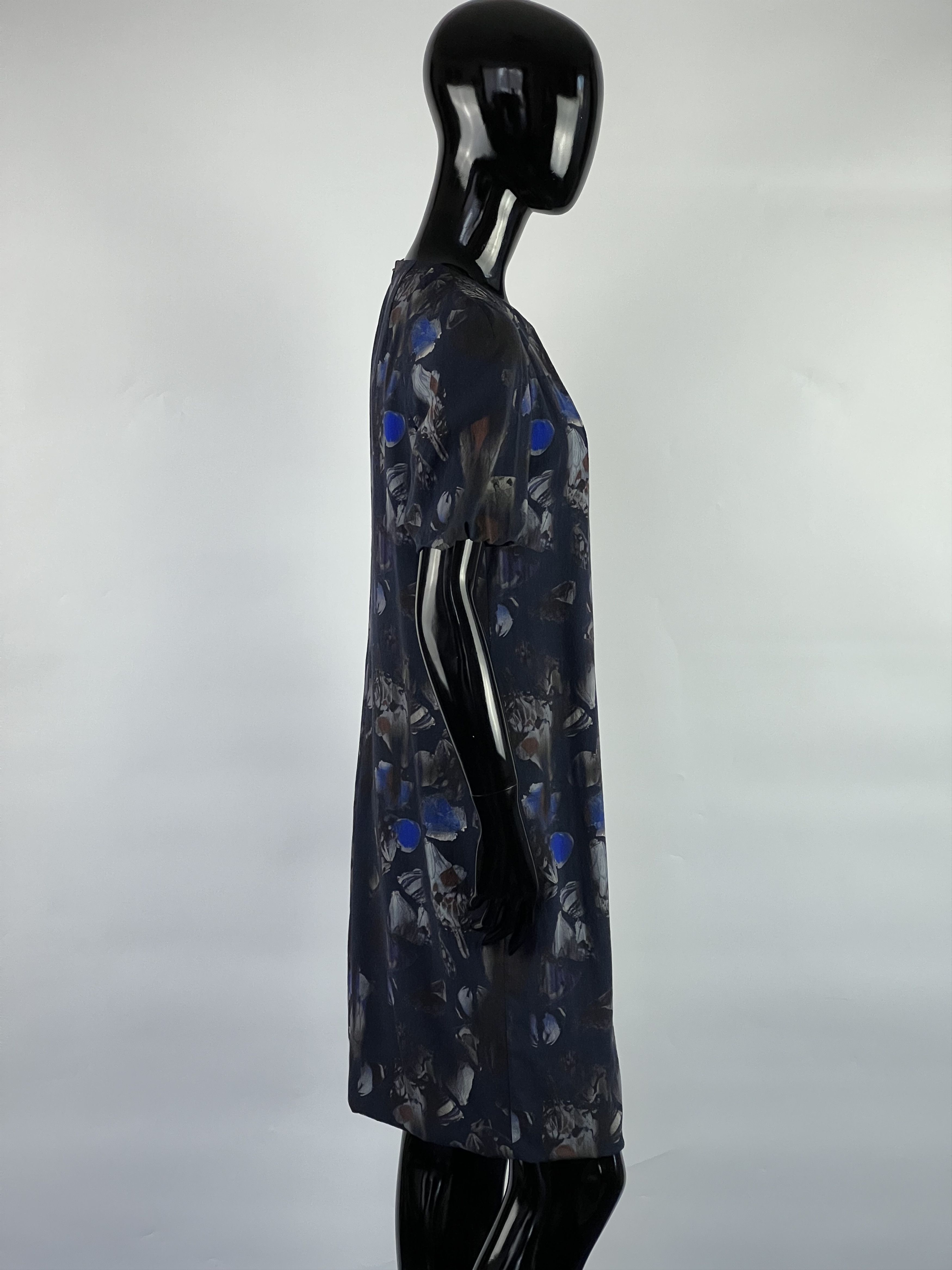 Akris Akris Baterfly Print Wool Dress Size XS Size XS / US 0-2 / IT 36-38 - 2 Thumbnail