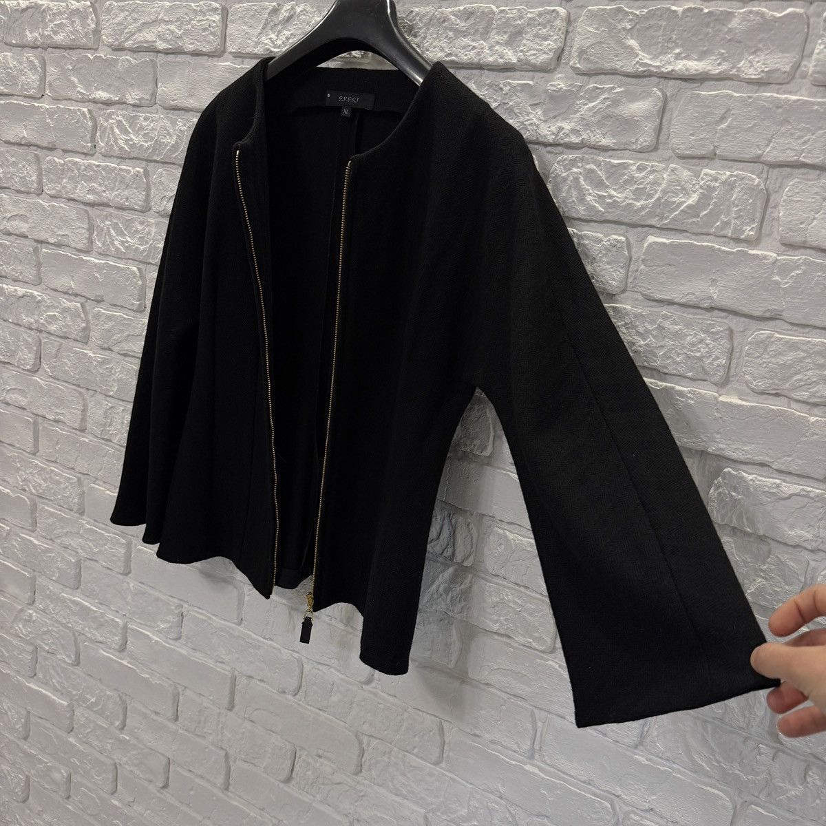 Gucci Rare Women’s Bomber Jacket Gucci 100 % Lana Wool XL Size XL / US 12-14 / IT 48-50 - 6 Thumbnail