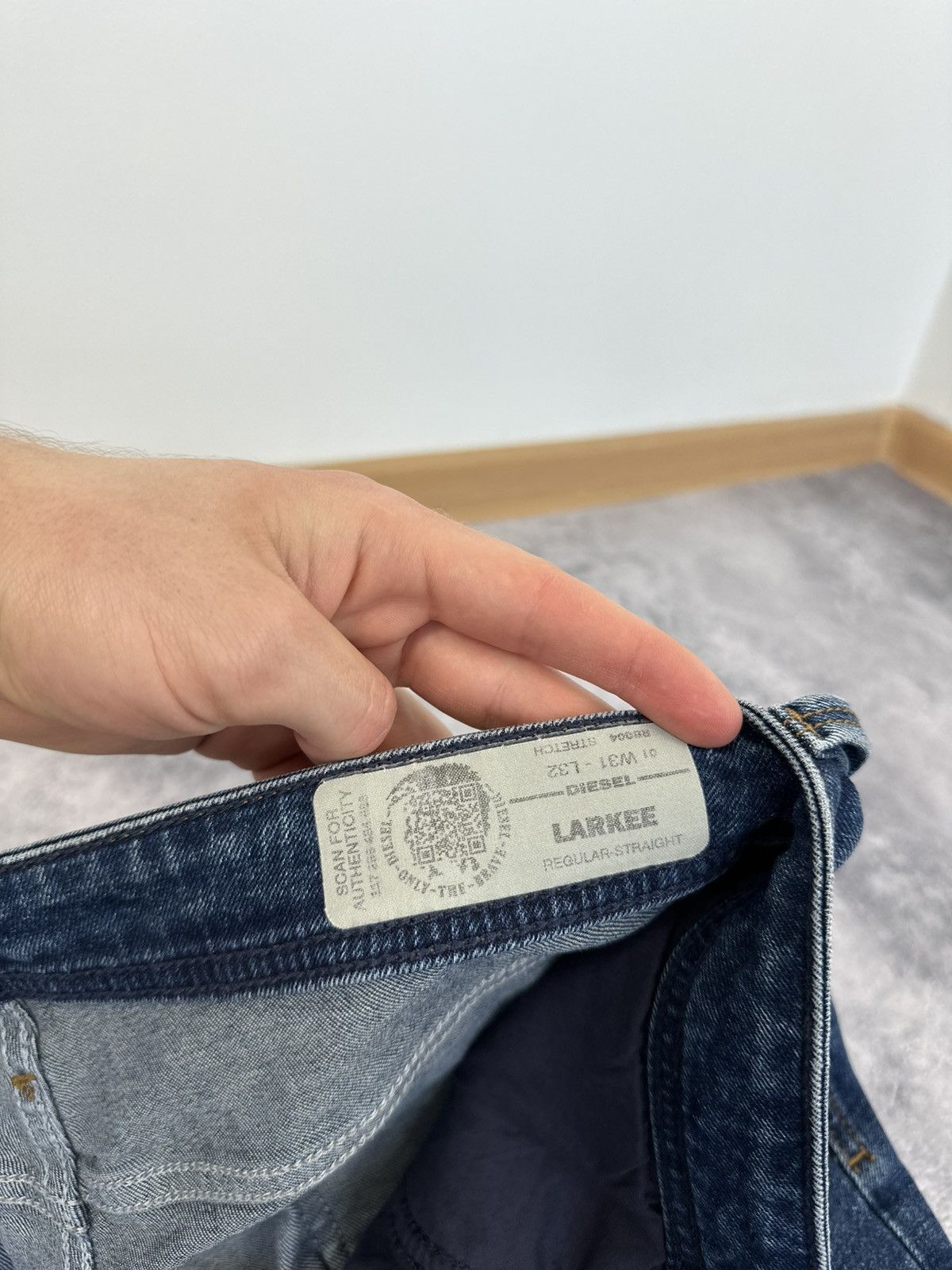 Diesel Vintage Diesel Avant Garde Designer Straight Larkee Jeans Size US 32 / EU 48 - 16 Thumbnail