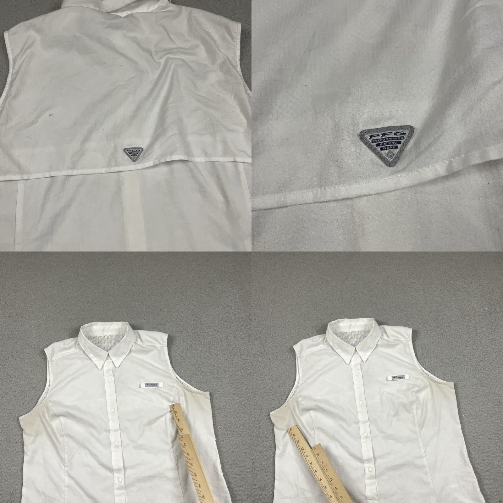 Vintage VINTAGE Columbia Vest Women's L White Outdoor Fishing PFG Button Up Pockets Casual Ladies L Women) Size L / US 10 / IT 46 - 8 Thumbnail
