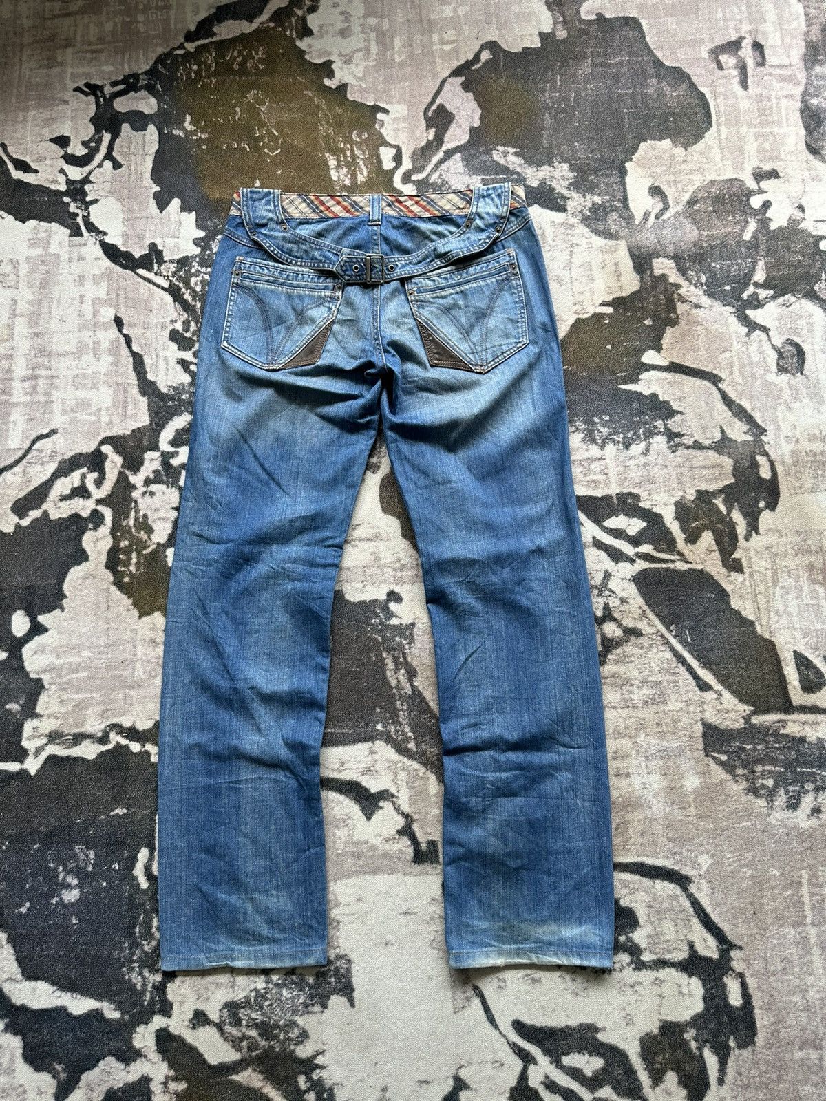 Dolce & Gabbana 2007SS - D&G cummerband spiral denim buckle back Size US 33 - 3 Thumbnail