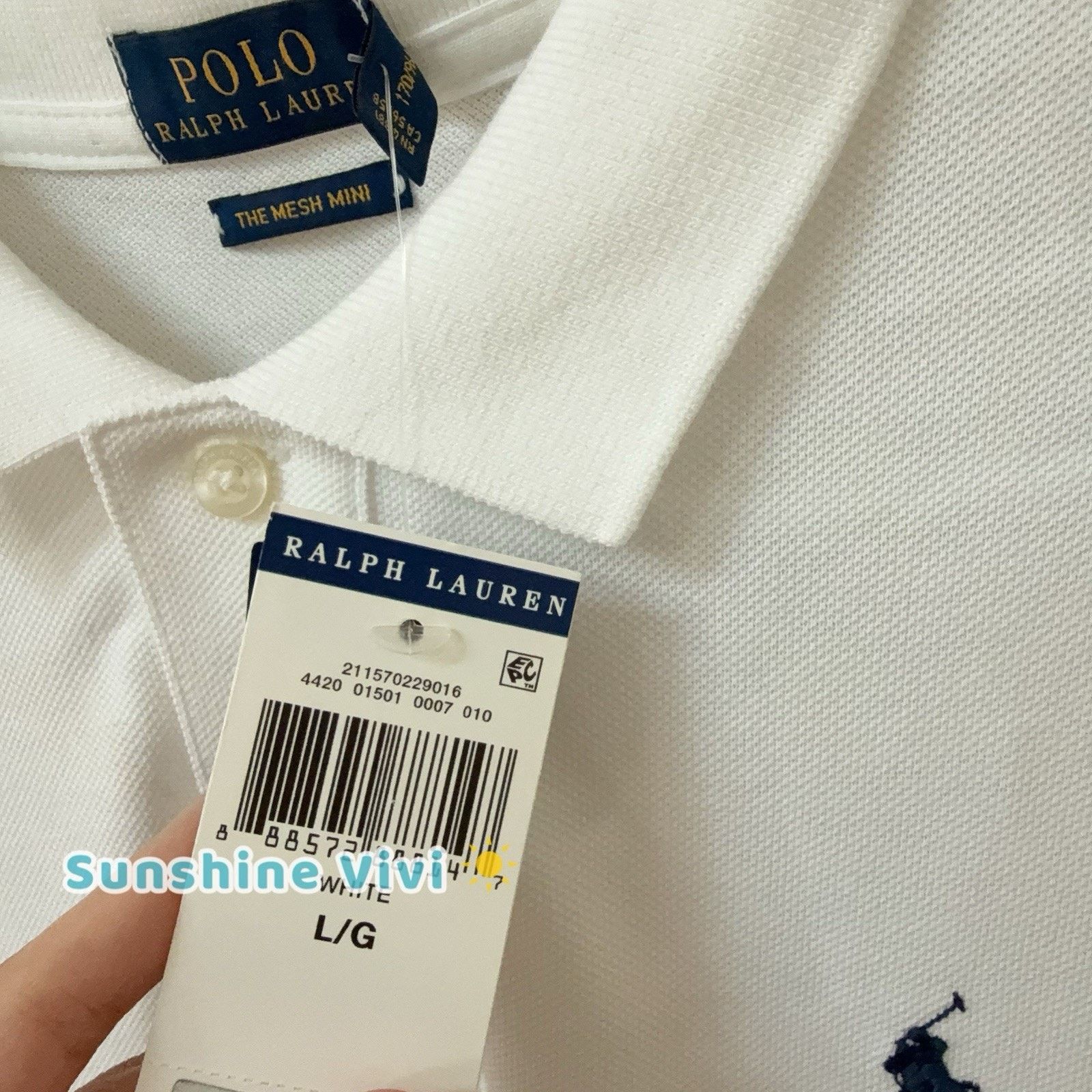 Ralph Lauren NWT Polo Ralph Lauren Womens Polo Shirt Dress White Large Size L / US 10 / IT 46 - 5 Thumbnail
