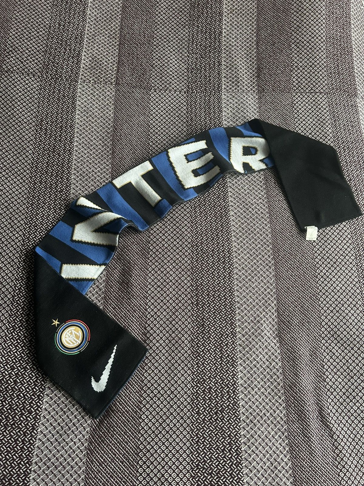 Nike Vintage Nike x Inter FC Bilateral Scarf Unisex Streetwear OS Size ONE SIZE - 4 Thumbnail