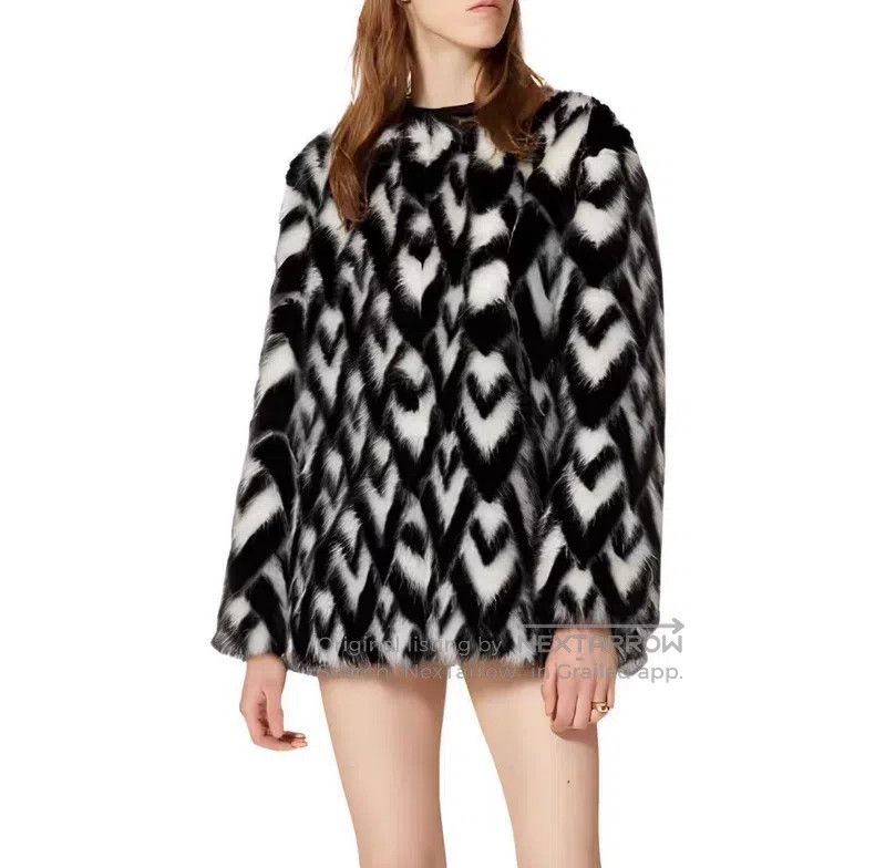 Valentino Valentino Graphic print textured long-sleeved jacket coat Size XS / US 0-2 / IT 36-38 - 6 Thumbnail