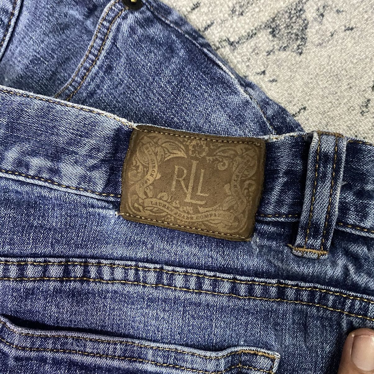 Jean × Ralph Lauren × Vintage Vintage RLL Lauren Ralph Lauren Light Weight Denim Jeans Size 33" - 7 Thumbnail