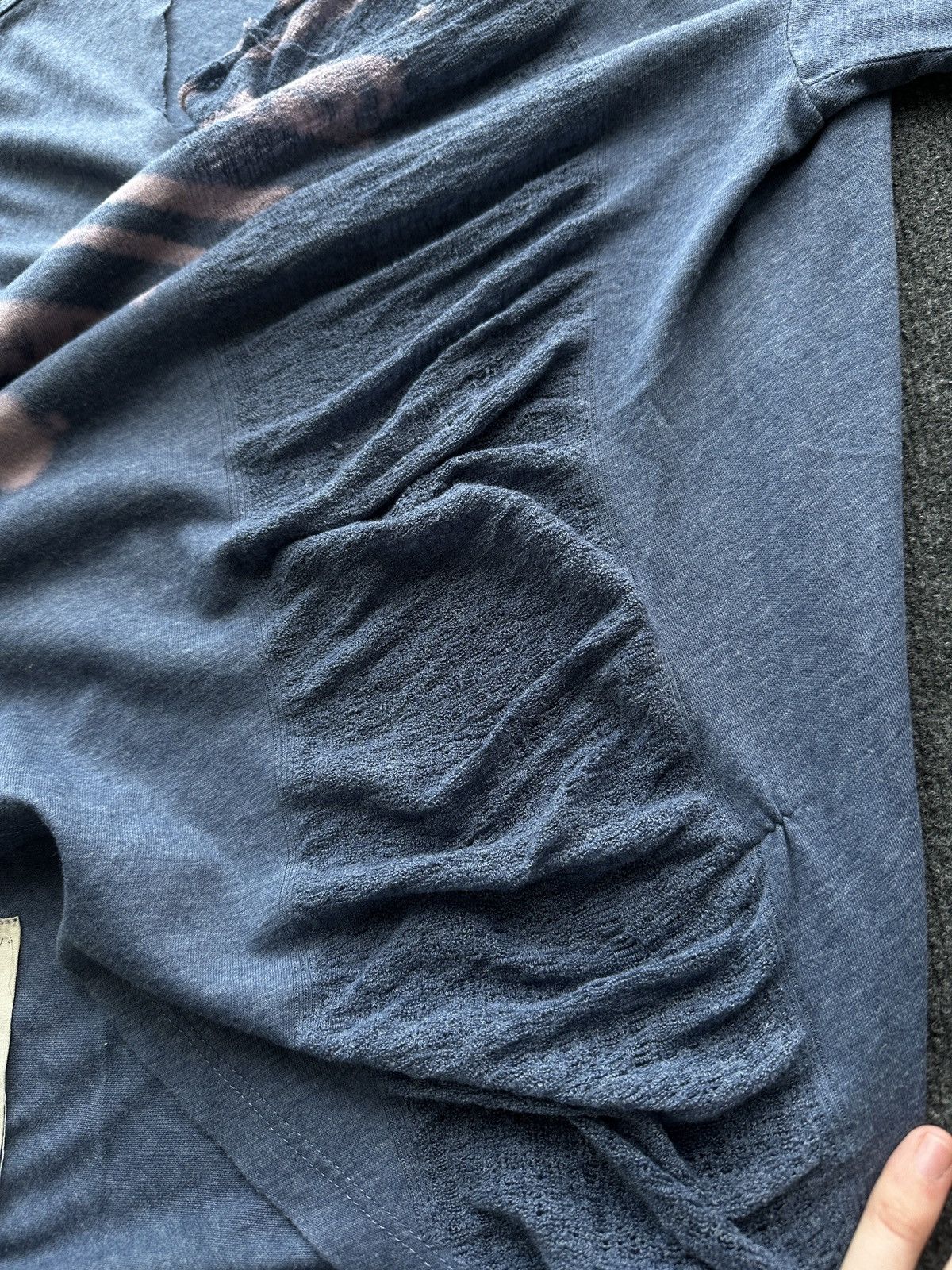 Other OPIUM 🚨 RAQUEL ALLEGRA BASIC LINE BLUE OPIUM DISTRESSED TEE Size M / US 6-8 / IT 42-44 - 10 Thumbnail