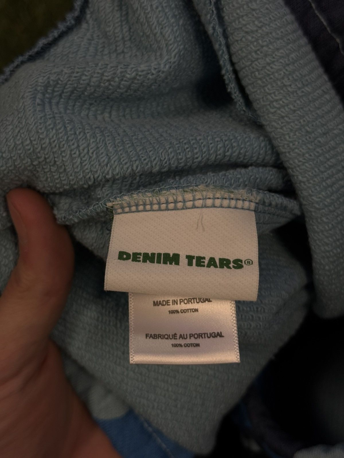 DENIM TEARS Denim Tears Sweatpants Blue Cotton Wreath Camo Size XL New Size US 33 - 8 Thumbnail