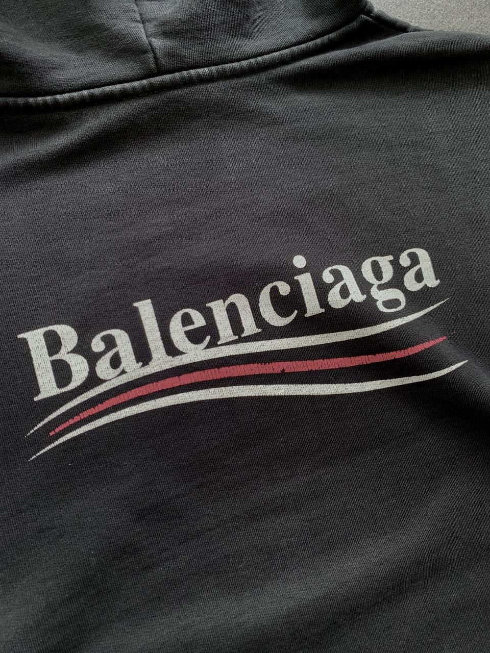 Balenciaga FREE TAX! Oversized Campaign Logo Hoodie in Black Size US M / EU 48-50 / 2 - 5 Thumbnail