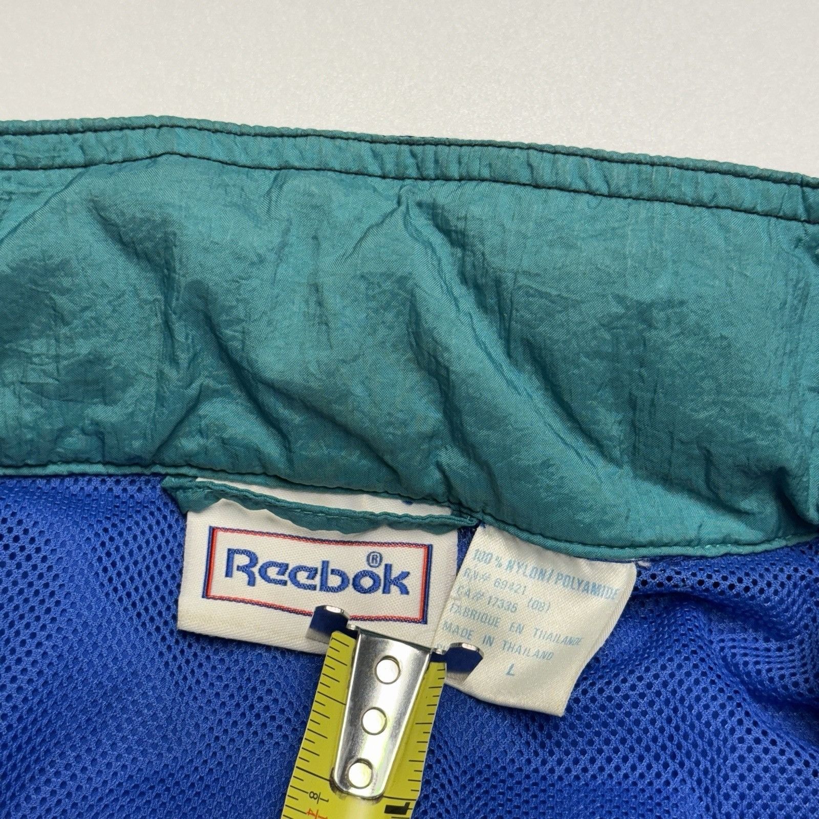 Reebok × Vintage Vintage Reebok Windbreaker Jacket Mens Large Blue Full Zip E Size US L / EU 52-54 / 3 - 6 Thumbnail