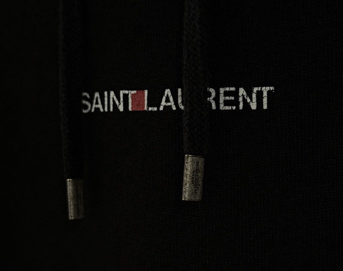 Saint Laurent Paris Saint Laurent Black Rive Gauche Hoodie FW21 Size US L / EU 52-54 / 3 - 5 Thumbnail