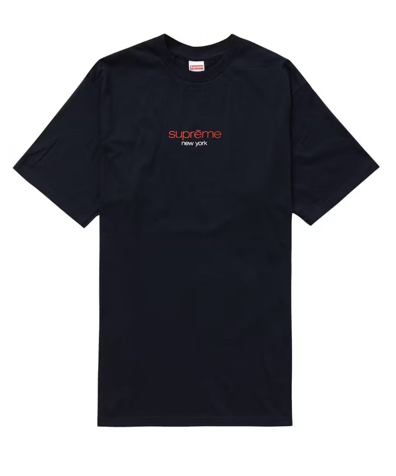 Supreme Supreme Classic Logo Tee Navy Size US L / EU 52-54 / 3 - 3 Thumbnail