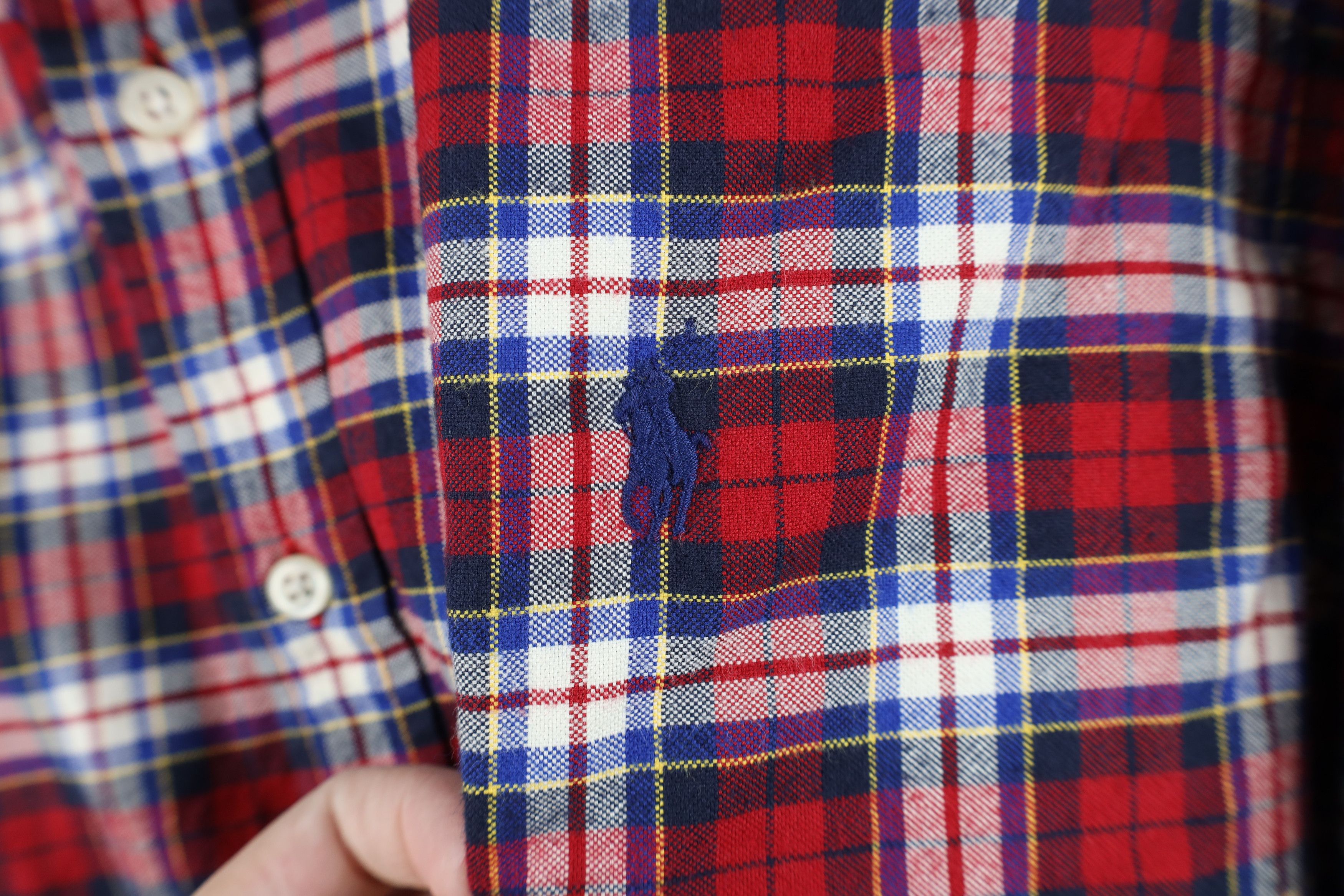 Ralph Lauren Vintage Ralph Lauren Collared Button Down Shirt Plaid Size US XL / EU 56 / 4 - 4 Thumbnail