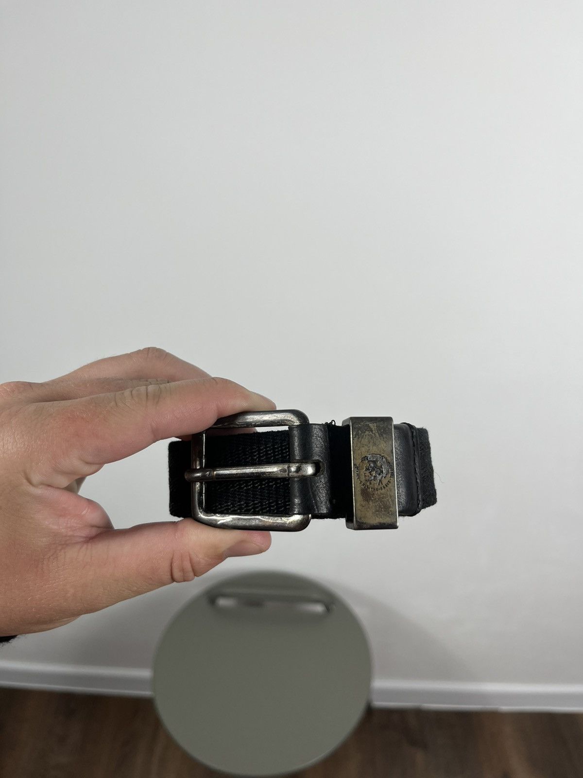 Diesel × Vintage Diesel Stretch Canvas Belt with Leather Trim Italy Size ONE SIZE - 1 Thumbnail