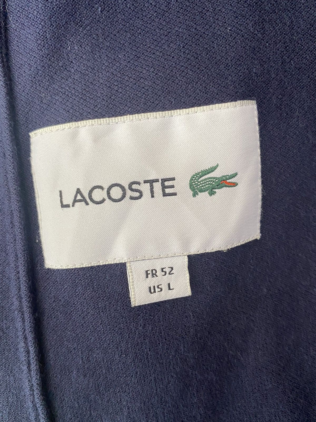 Lacoste LACOSTE Cardigan Blue Size US L / EU 52-54 / 3 - 16 Thumbnail