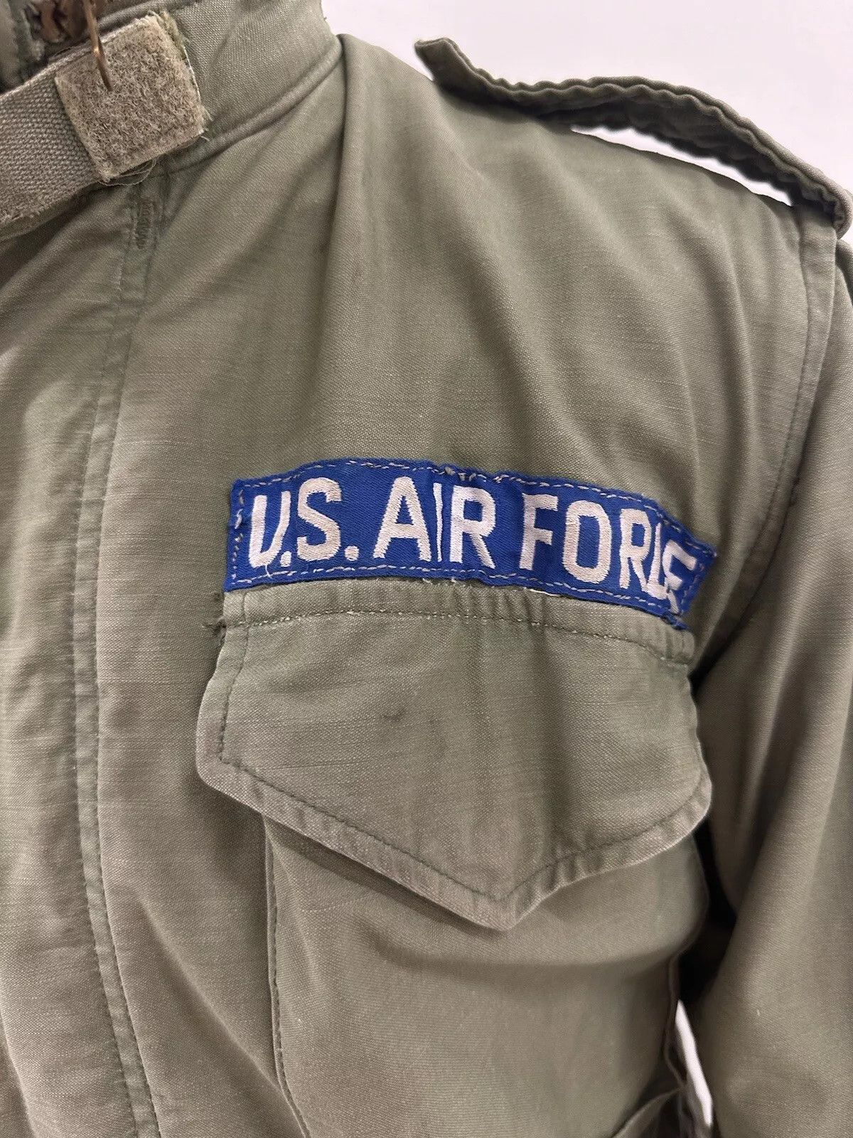 Vintage Vintage 1970s US Air Force Jacket M65 Scovill Zip Army Size US S / EU 44-46 / 1 - 6 Thumbnail