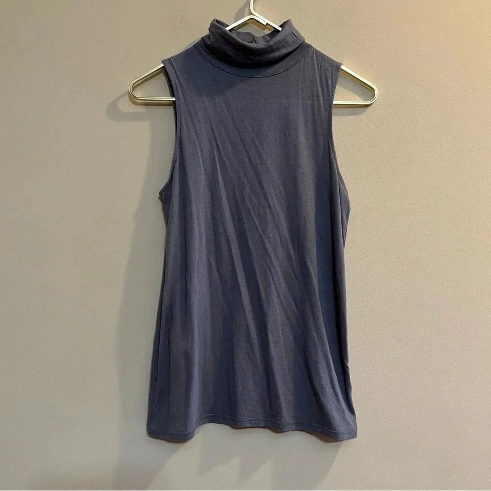 Other Womens Tildon Grey Turtleneck Tank Top sz S Zipper Size S / US 4 / IT 40 - 1 Thumbnail