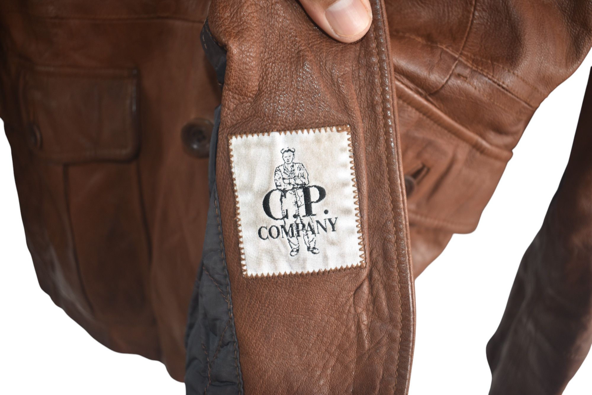 C.P. Company × Vintage VINTAGE CP COMPANY LEATHER JACKET A064 Size S / US 4 / IT 40 - 6 Thumbnail