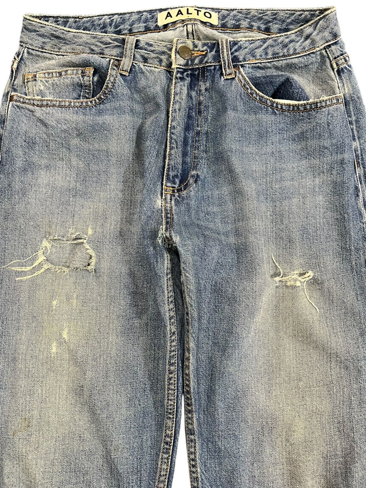 Other Vintage Aalto Selvedge Distressed Denim Size US 31 - 5 Thumbnail