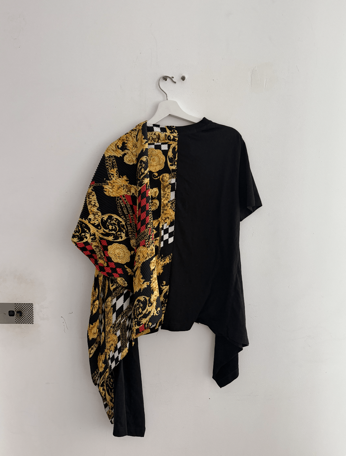 Junya Watanabe AW21 Pleated Destructured T-shirt with Punk Baroque Size US S / EU 44-46 / 1 - 7 Thumbnail