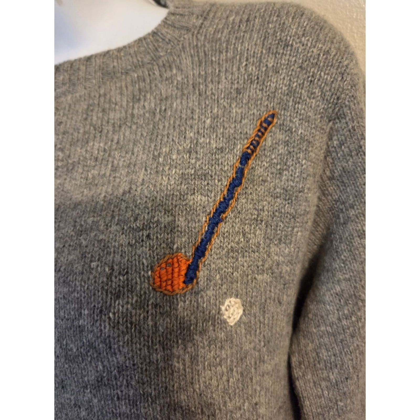 Vintage VINTAGE Scotch Nap Sweater Gray S 80s Old Colony Front Nine Back Nine Wool Blend Size S / US 4 / IT 40 - 3 Thumbnail