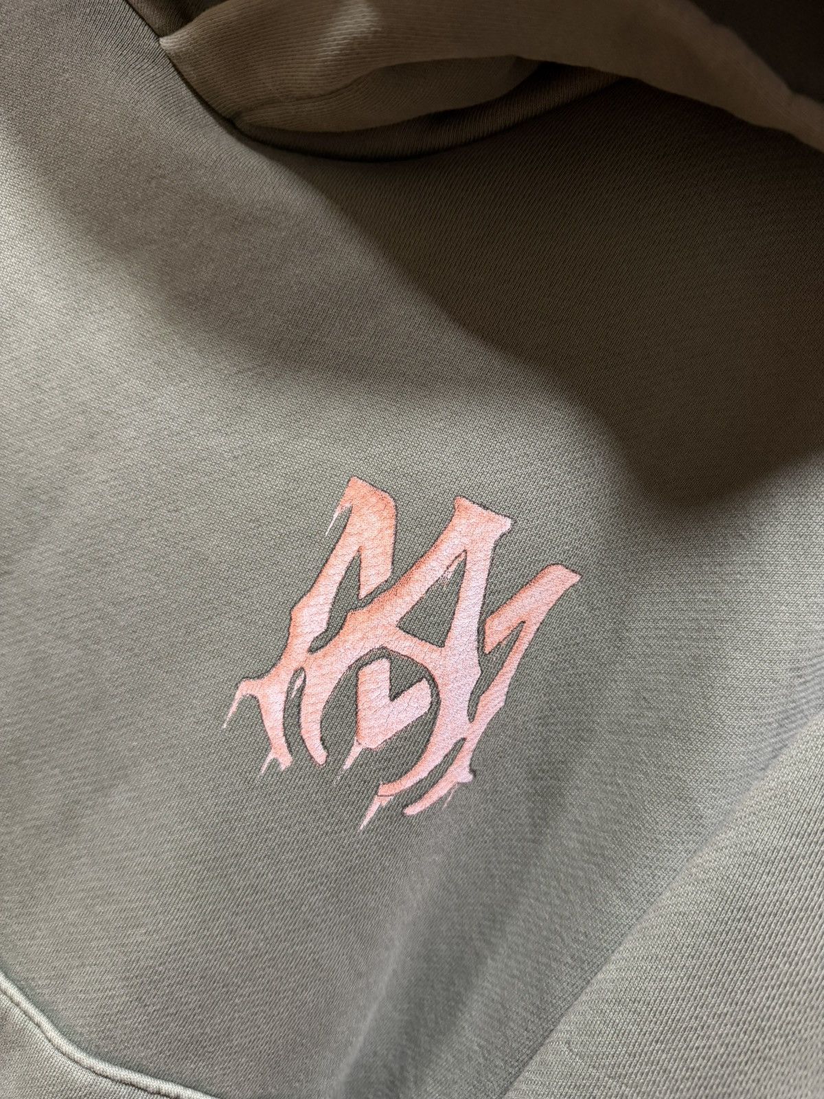 Amiri AMIRI WATERCOLOUR MA “GREEN / PEACH” HOODIE Size US M / EU 48-50 / 2 - 5 Thumbnail