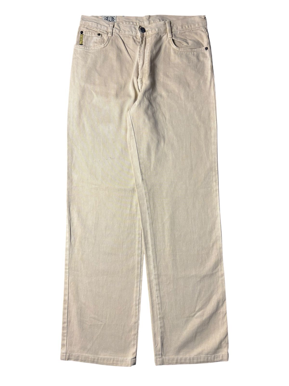 Emporio Armani 1990s Blue Power Wash by Armani Jeans Baggy Pants Size US 32 / EU 48 - 1 Thumbnail