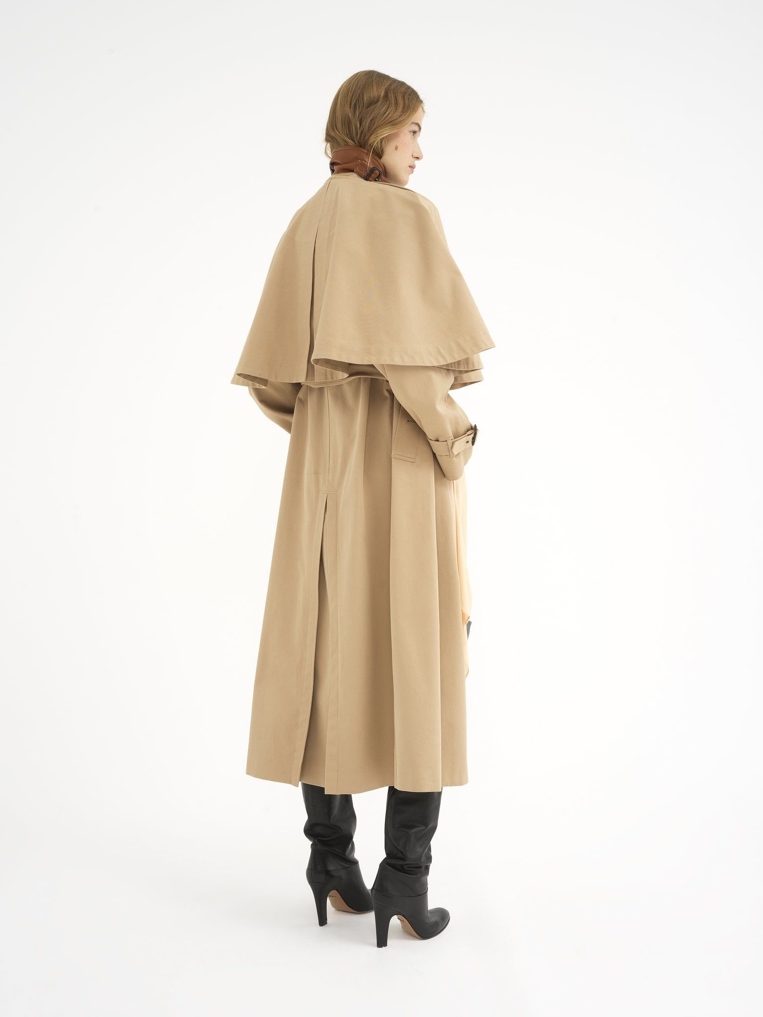 Chloe o1loc1c11125 Classic Trench Coat in Brown Size XS / US 0-2 / IT 36-38 - 5 Thumbnail