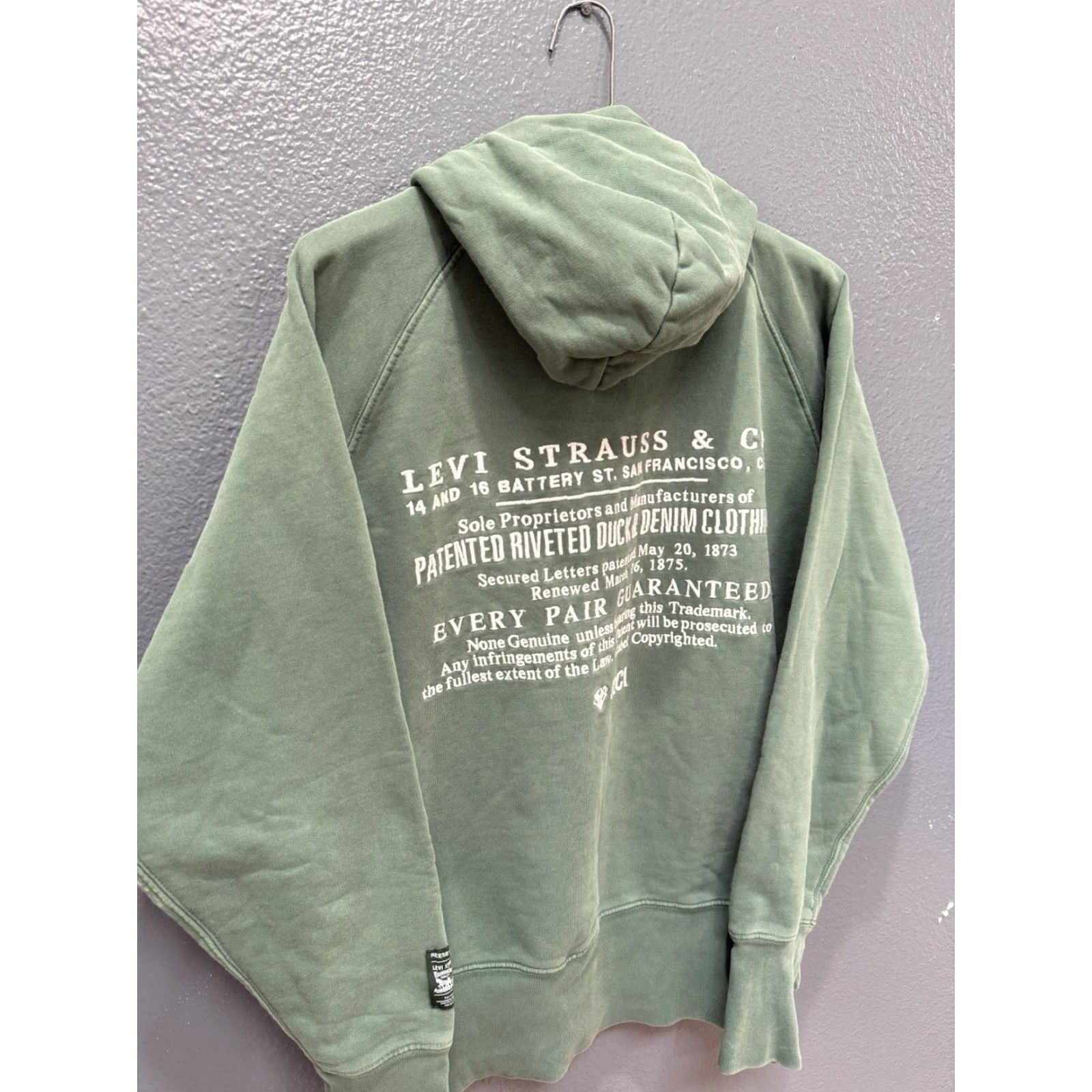 Levi's Levi’s Reese Cooper Hoodie Men’s Size M Green Cotton Embroidered Pullover Size US M / EU 48-50 / 2 - 2 Thumbnail