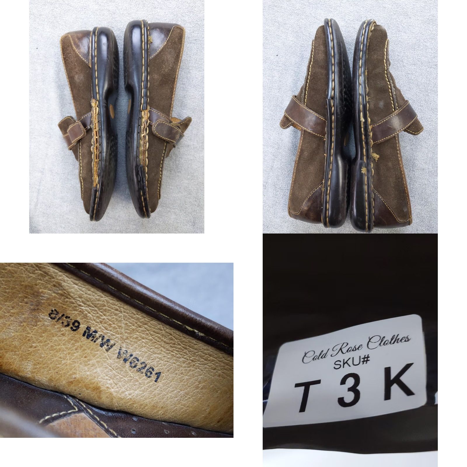 Born Born Womens Loafer Casual Slip On Brown Suede W0261 Buckle 8 M 39 39? Size US 8 / IT 38 - 8 Thumbnail