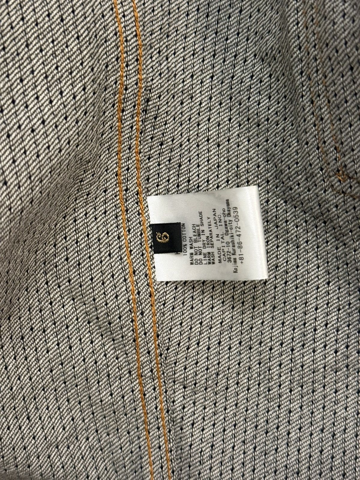 Kapital Kapital Century Denim No. 7S Type 1 Jacket (Sumi) Size US XL / EU 56 / 4 - 6 Thumbnail