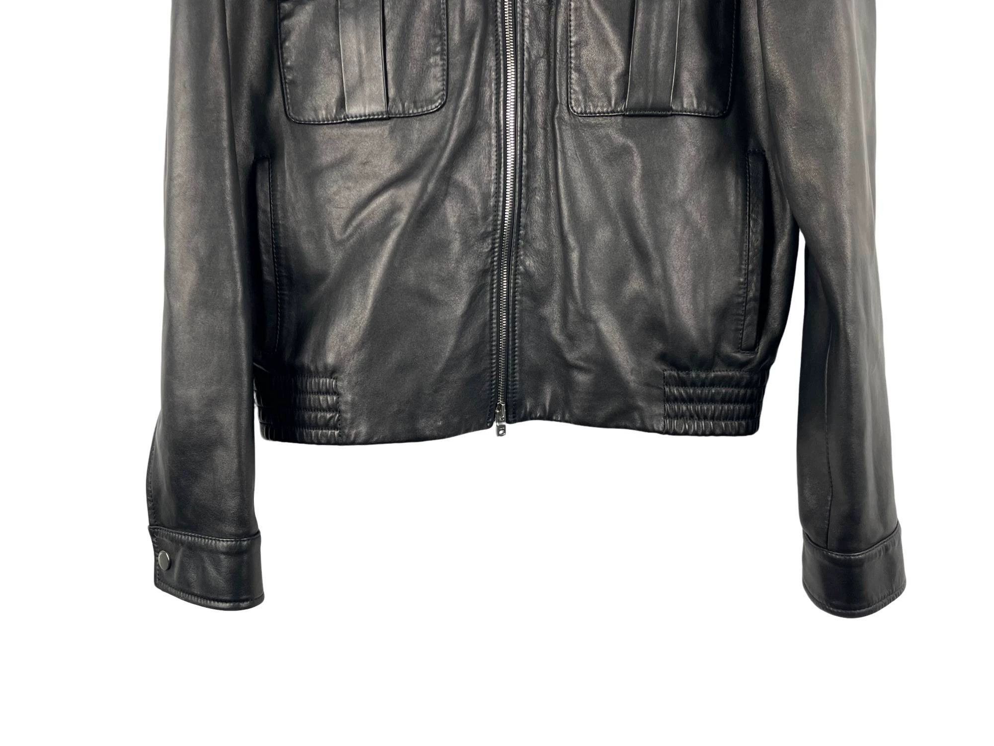 Amiri Amiri AW22 Logo Zipper Leather Jacket Size US M / EU 48-50 / 2 - 4 Thumbnail