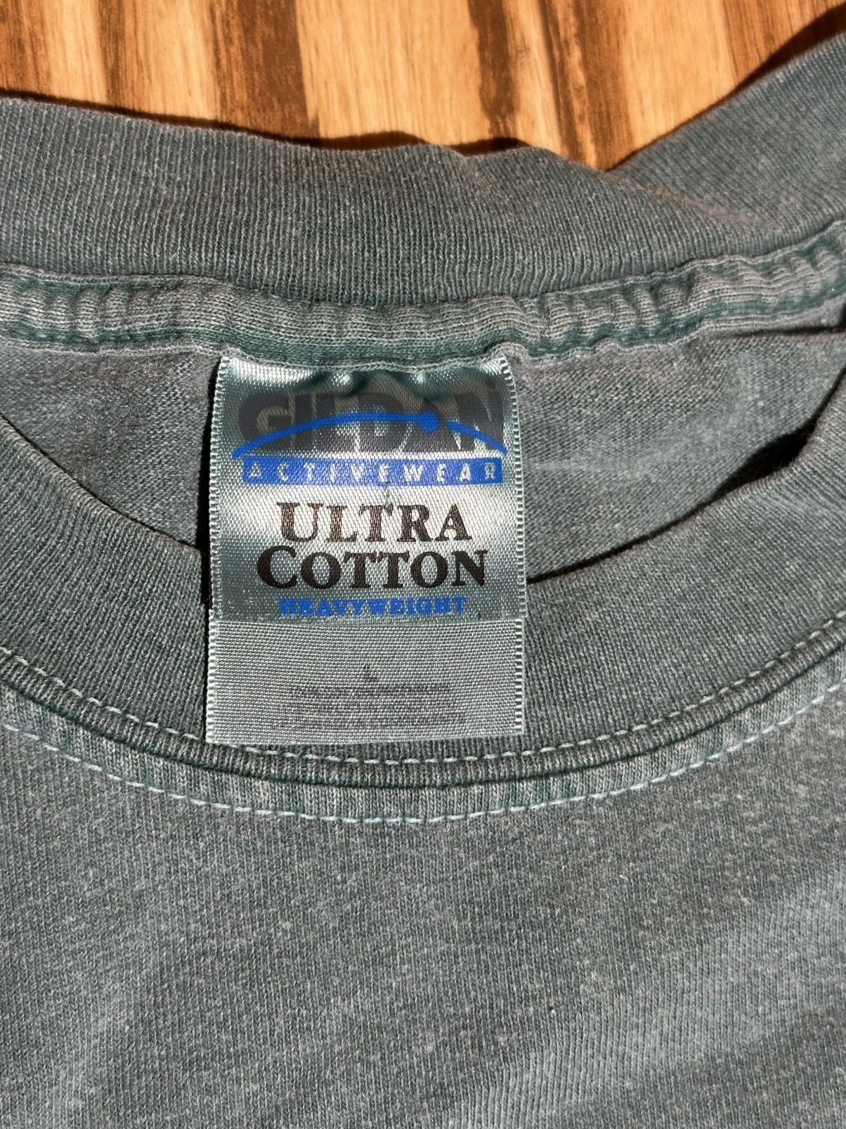 Gildan Gildan Teal Minnesota Pine Tree Moon Light Graphic Tee Size US L / EU 52-54 / 3 - 4 Thumbnail