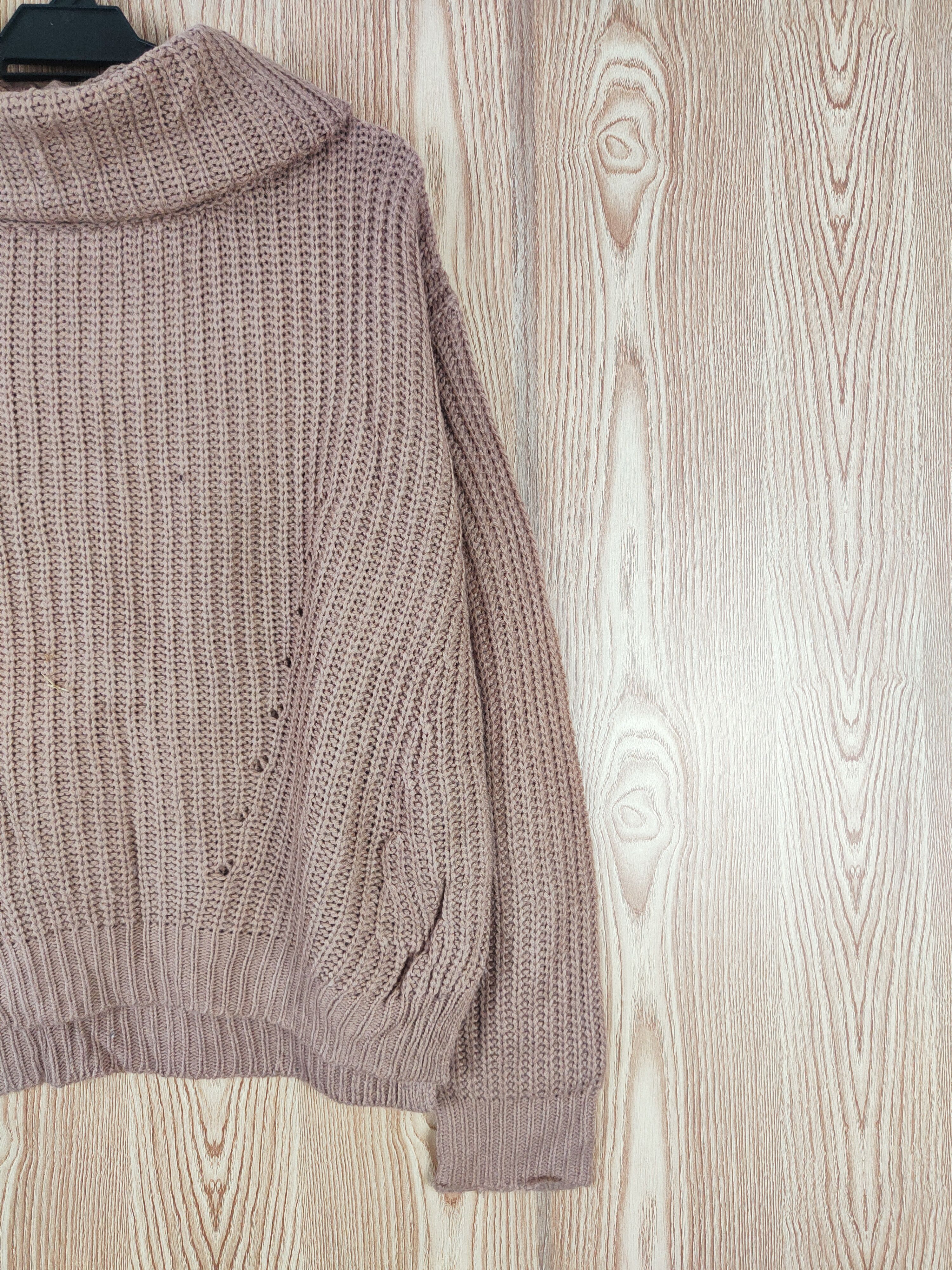 Japanese Brand One Way Brown Knitwear Sweatshirts #W298 Size US L / EU 52-54 / 3 - 5 Thumbnail