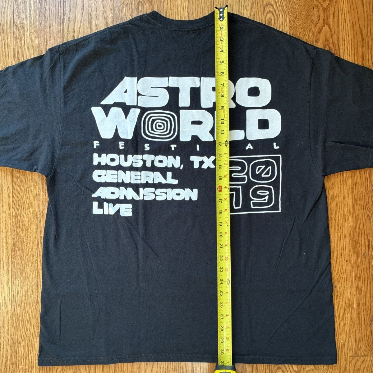 Travis Scott XL Travis Scott Astroworld Houston 2019 Staff Tee Black New Size US XL / EU 56 / 4 - 12 Thumbnail