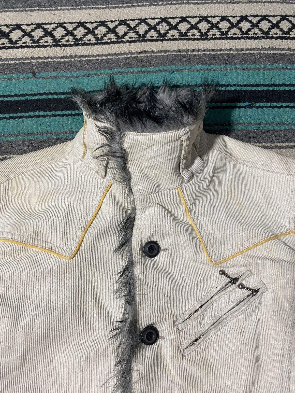 If Six Was Nine Hideaways Nicole Fur Gothic Corduroy Jacket Size US M / EU 48-50 / 2 - 8 Thumbnail
