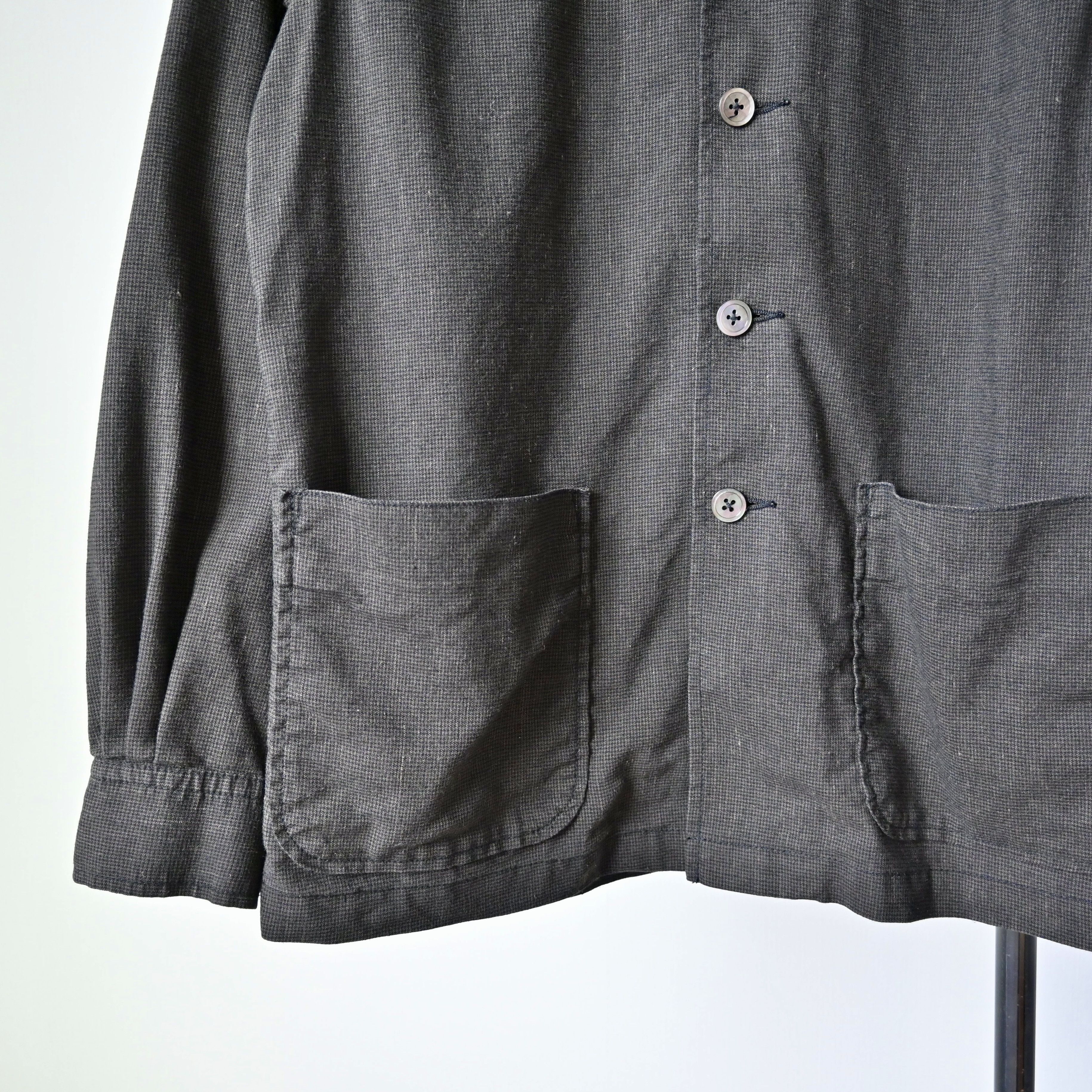 Beams Plus BEAMS Plus linen/rayon blend 2-pocket jacket, houndtooth Size US M / EU 48-50 / 2 - 12 Thumbnail