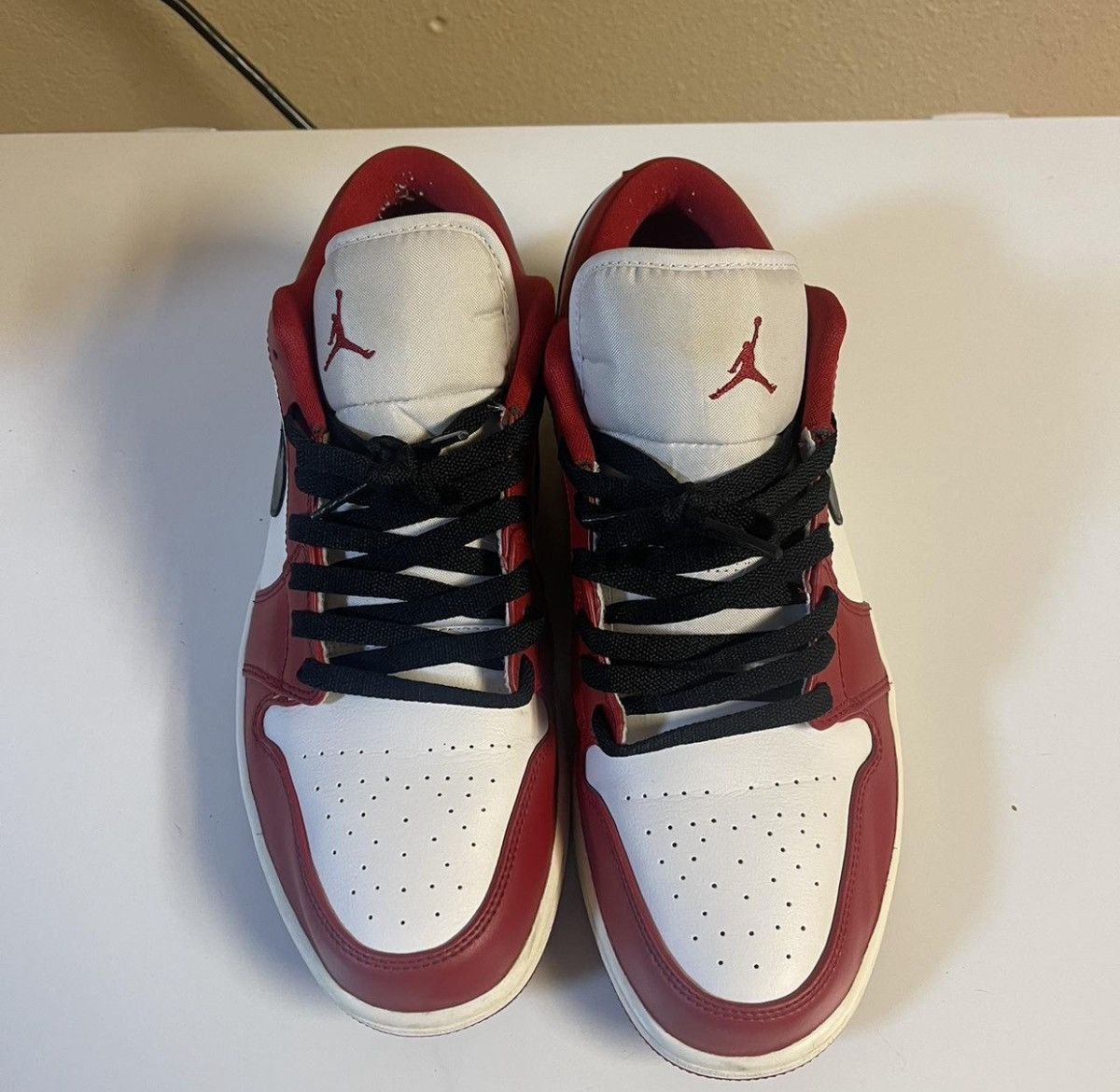 Jordan Brand Jordan 1 Low Gym Red CUSTOM Size US 11.5 / EU 44-45 - 4 Thumbnail