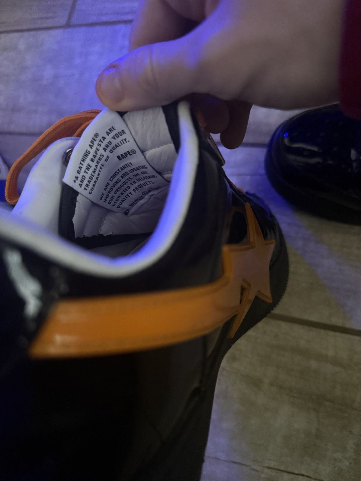Bape BAPEsta Limited Edition Complexcon Black & Orange Size US 9.5 / EU 42-43 - 5 Thumbnail