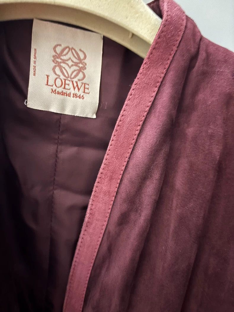 Loewe LOEWE suede dark burgundy jacket Size M / US 6-8 / IT 42-44 - 1 Thumbnail
