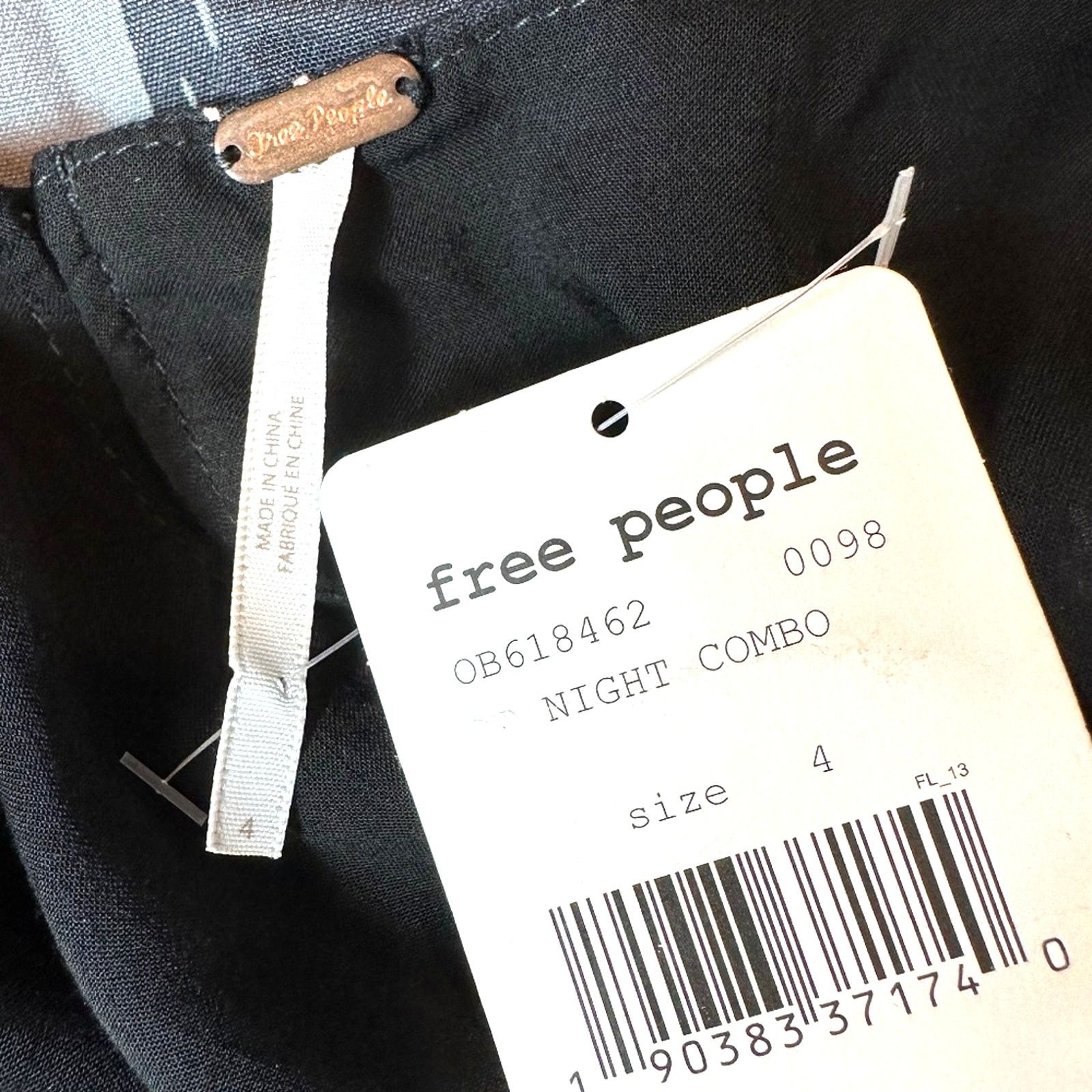 Free People Free People Sunshadows Mini Dress - Black Combo - size 4 Size S / US 4 / IT 40 - 16 Thumbnail