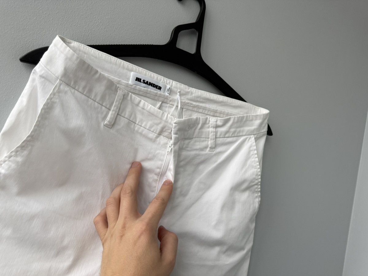 Jil Sander Jil Sander White Pants Size 26" / US 2 / IT 38 - 5 Thumbnail