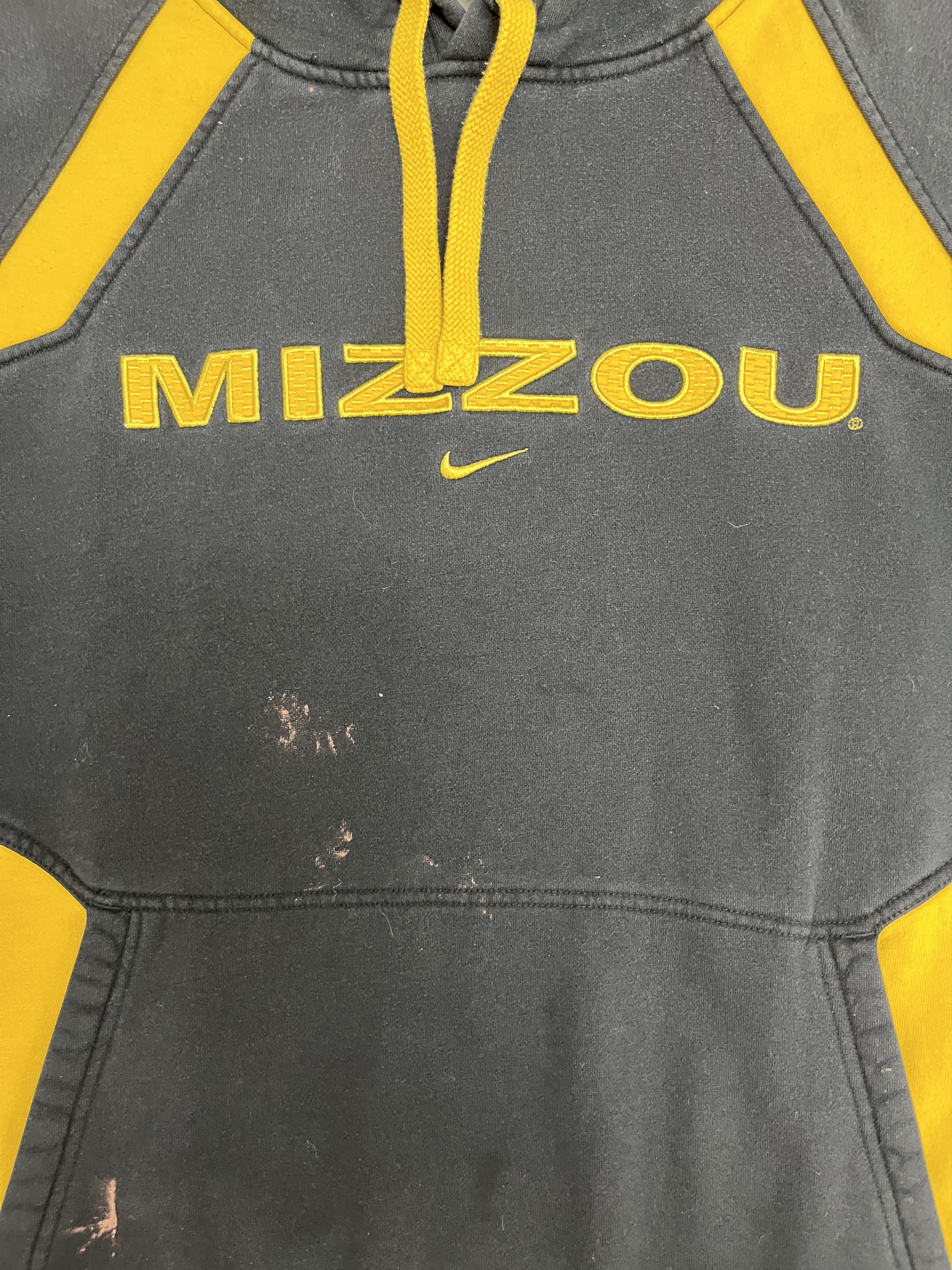 Nike × Vintage Mizzou Tigers Vintage Nike Black Hoodie Sweater Size US M / EU 48-50 / 2 - 2 Thumbnail