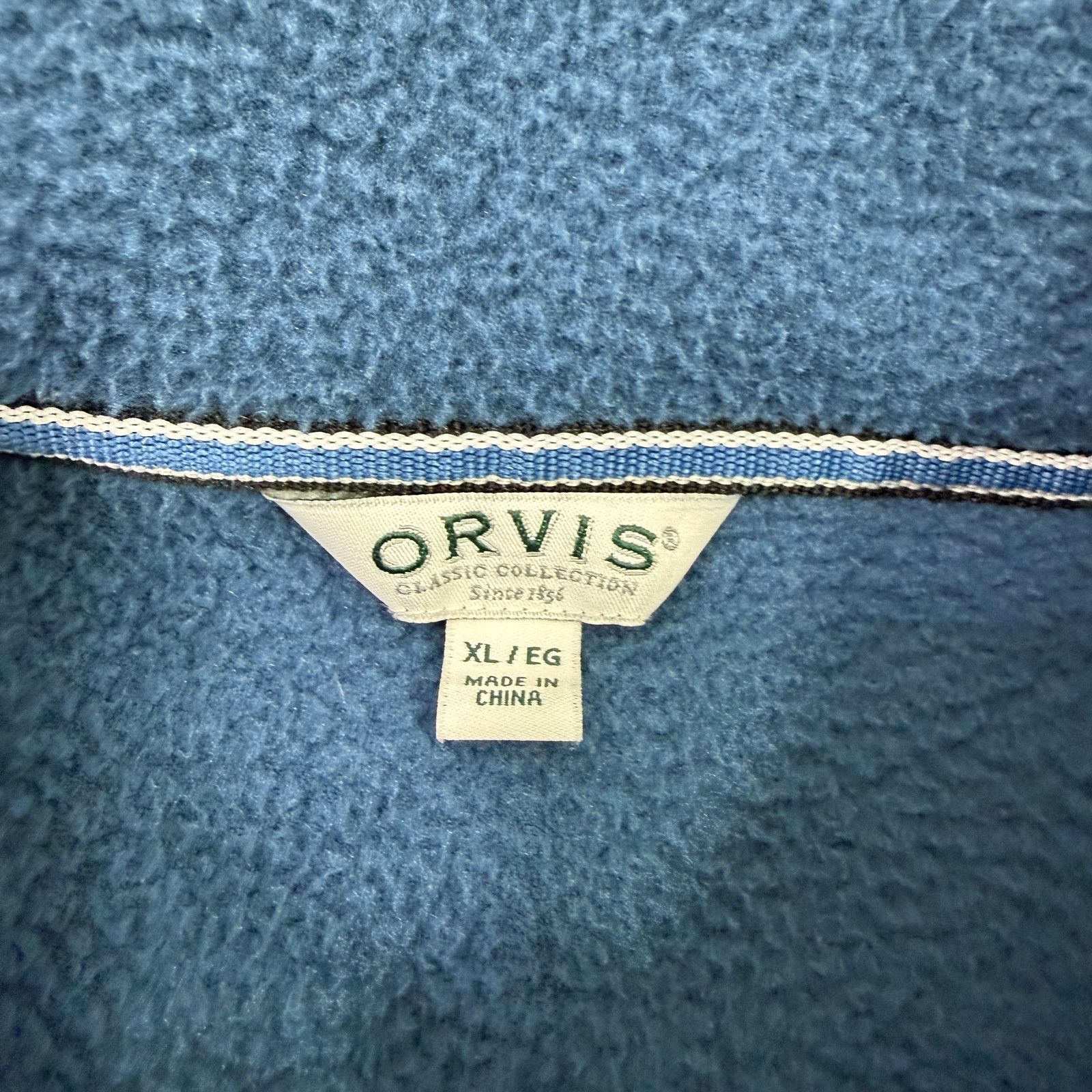 Orvis Orvis Full Zip Fleece Jacket Men's Extra Large Blue Logo Size US XL / EU 56 / 4 - 4 Thumbnail