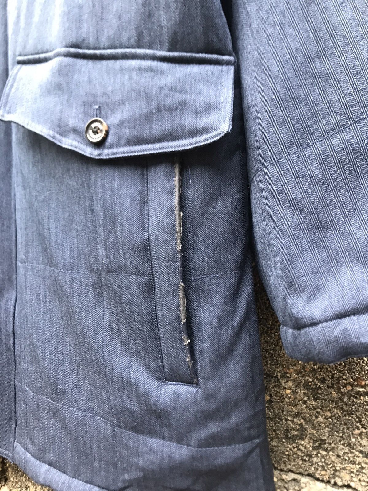BARNS OUTFITTERS × Japanese Brand × Sergio Tacchini 🌟Sergio Tacchini Indigo Barn Coat Jacket Size US L / EU 52-54 / 3 - 8 Thumbnail