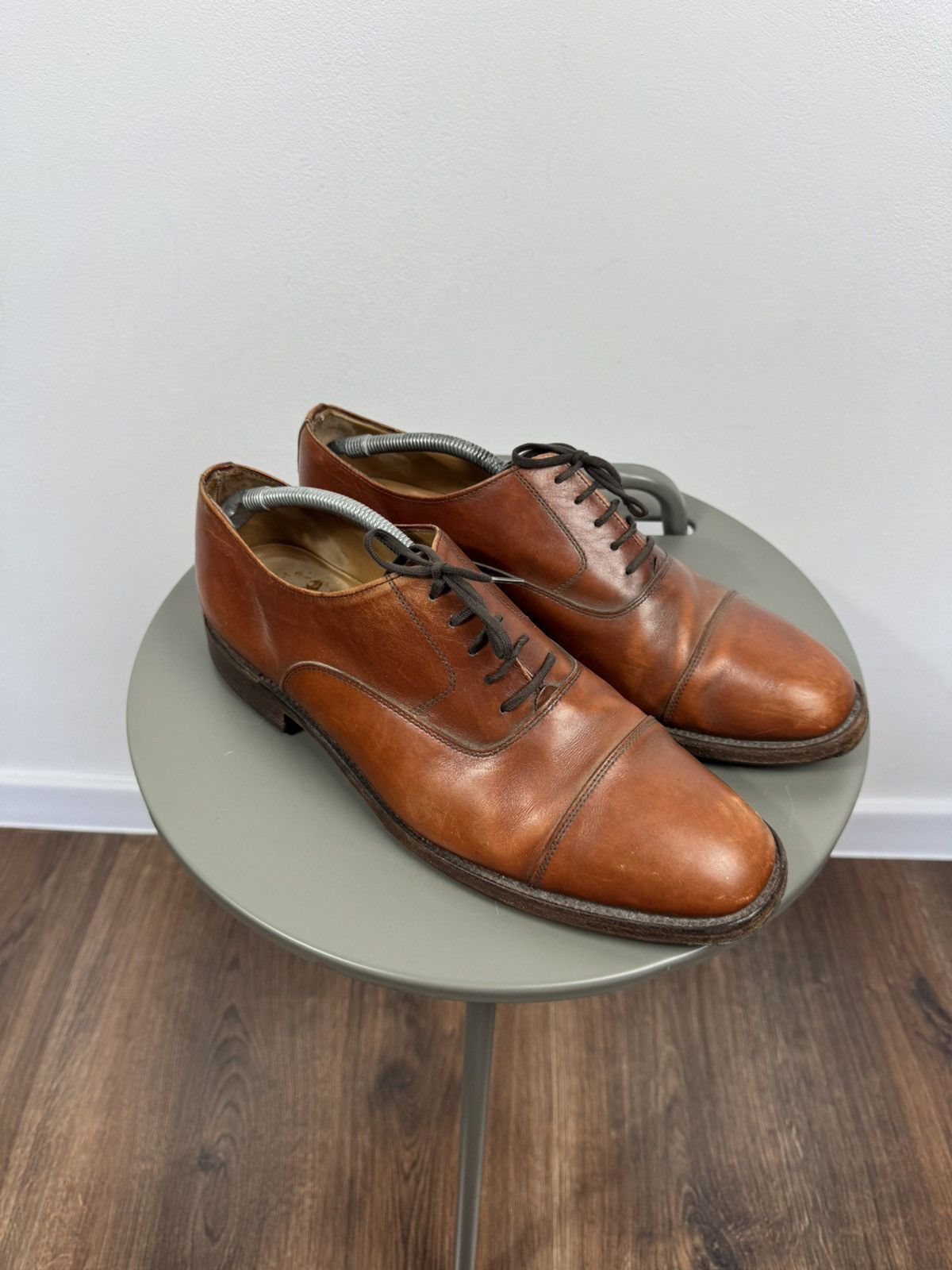 Loake Vintage Loake Brown Leather Oxford Shoes UK Cap Toe US 12 Size US 12 / EU 45 - 1 Thumbnail