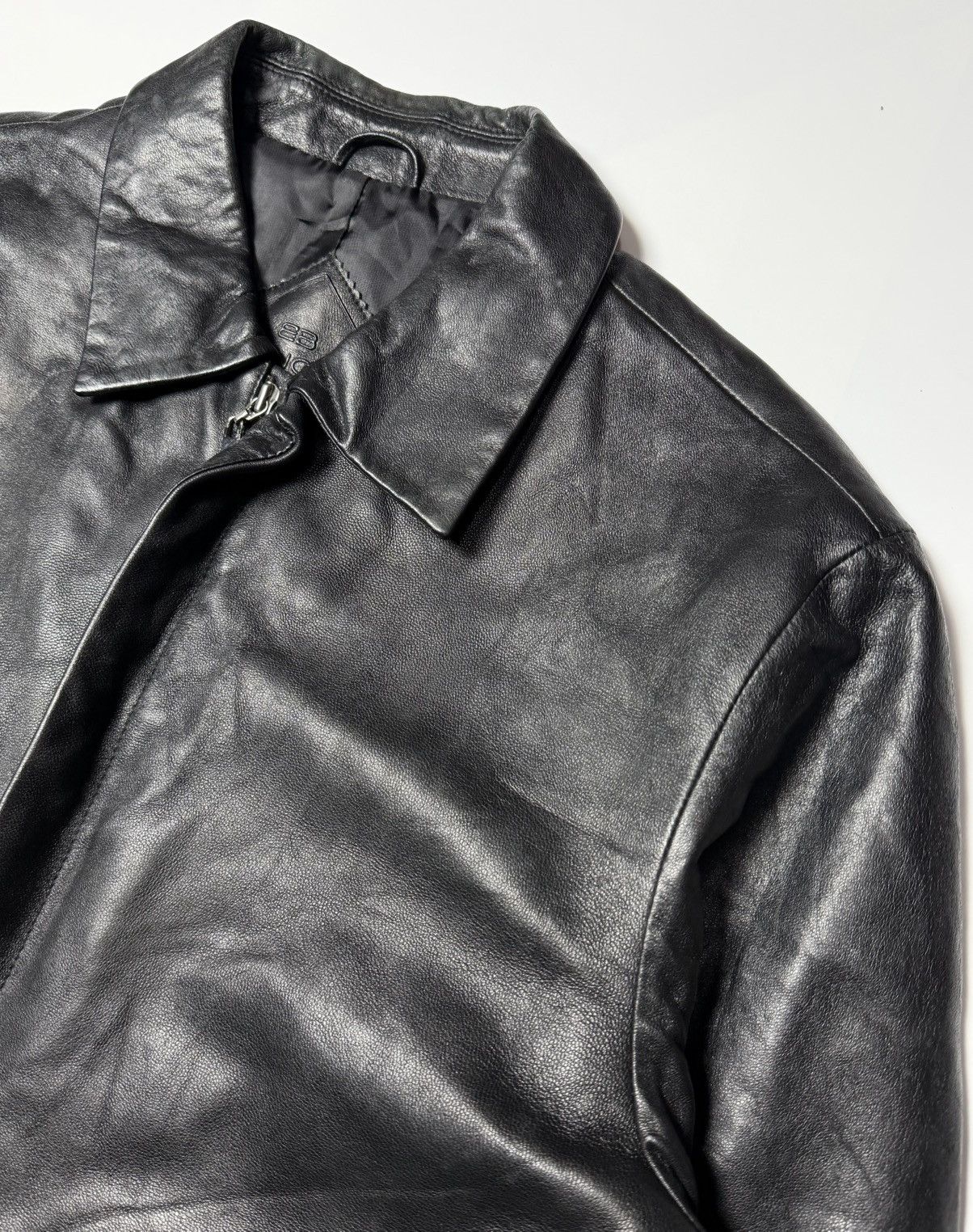Balenciaga Balenciaga - Nicholas Ghesquière Zip-up leather jacket Size US L / EU 52-54 / 3 - 3 Thumbnail