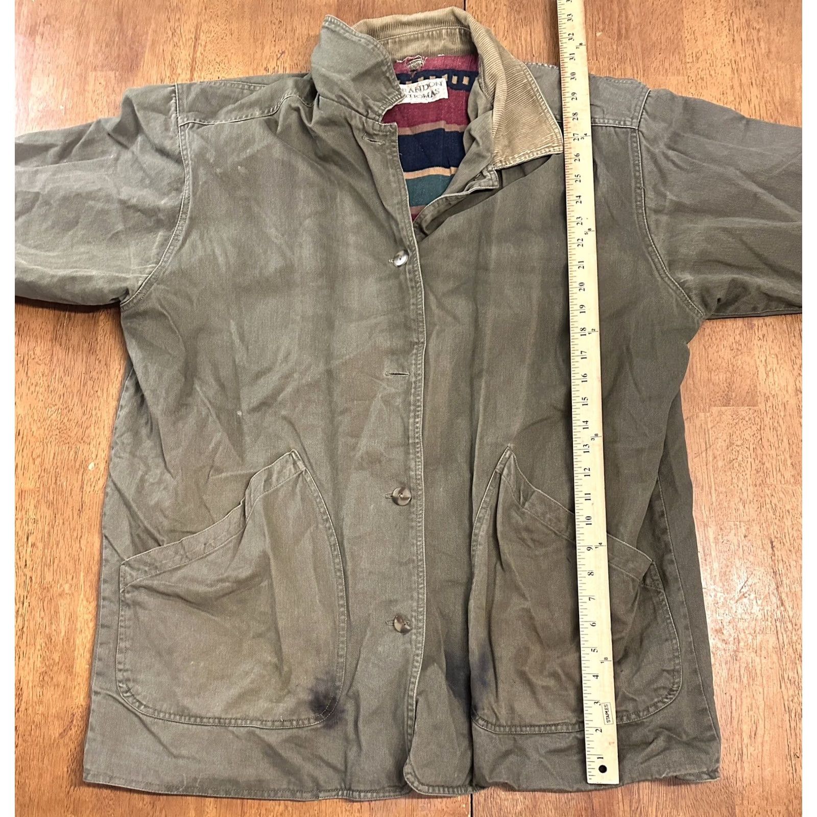Vintage VINTAGE Brandon Thomas Aztec Flannel Lined Work Jacket XL Unisex Adults Jacket Size US XL / EU 56 / 4 - 8 Thumbnail