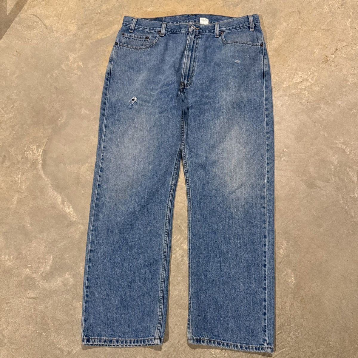 Levi's 1990s Levi’s 647 Faded Distressed Loose Fit Jeans ERD Grunge Size US 37 - 2 Thumbnail